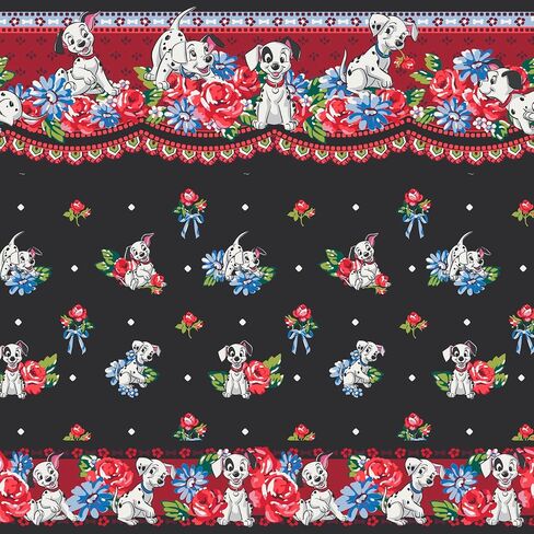 حقيبة يد نسائية من Vera Bradley مصنوعة من القطن الفاخر بسحاب، 101 Dalmatians، مقاس واحد in Kuwait