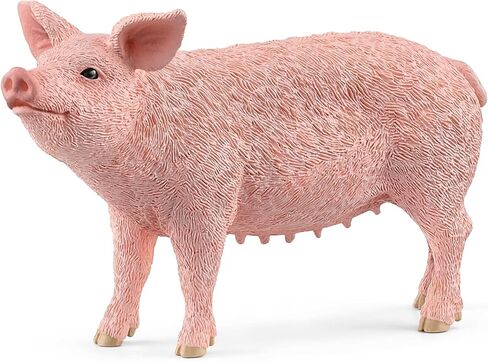 Schleich Farm World Farm Animal Toys for Toddlers & Kids Ages 3+, 6-Piece Mom and Baby Toy Farm Animal Set Pig, Piglet, Goat, Goat Kid, Lamb and Sheep Figurine Farm Set in Saudi Arabia
