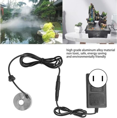 Ultrasonic Fogger, water fountain mist machine aluminum alloy single head colorless energy saving cold mist for vase in Saudi Arabia
