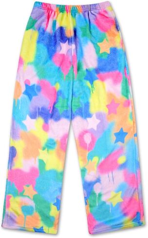 iscream + Corey Paige Designs Big Girls Silky Soft Plush Fleece Pants - Live Boldly Collection in Saudi Arabia