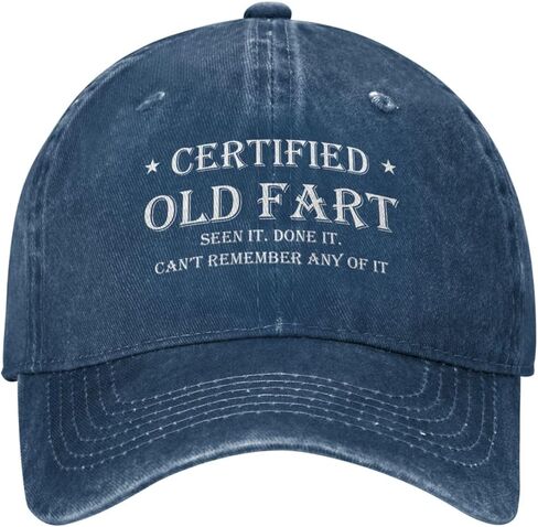 Philysonic Funny Hat Certified Old Fart Hats for Men Baseball Graphic Cap in Saudi Arabia