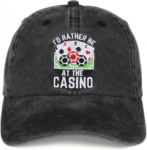 InnoBeta Gambling Gifts, Casino Gifts for Men & Women for Christmas, Birthday, Adjustable Embroidered Baseball Hat for Teacher Appreciation Day, Birthday, Thanksgiving, Christmas Grey in Kuwait