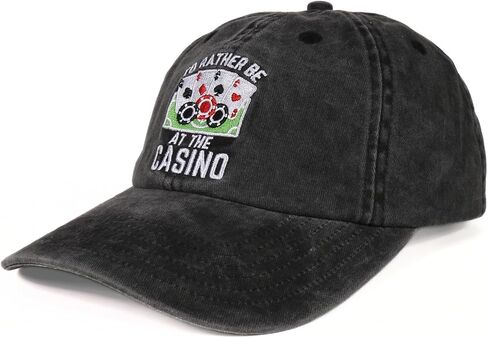 InnoBeta Gambling Gifts, Casino Gifts for Men & Women for Christmas, Birthday, Adjustable Embroidered Baseball Hat for Teacher Appreciation Day, Birthday, Thanksgiving, Christmas Grey in Kuwait