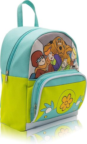 Scooby Doo Mini Backpack for Kids & Adults | 10" PU Leather Backpack Purse Featuring Scooby & Mystery Machine Style | Toddler Travel Bag, Small Bookbag for School, Travel, or Everyday Use | Ages 3+ in Saudi Arabia