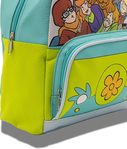 Scooby Doo Mini Backpack for Kids & Adults | 10" PU Leather Backpack Purse Featuring Scooby & Mystery Machine Style | Toddler Travel Bag, Small Bookbag for School, Travel, or Everyday Use | Ages 3+ in Saudi Arabia