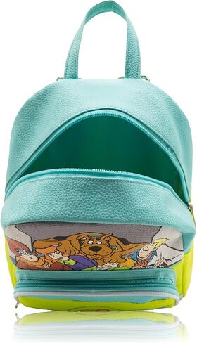 Scooby Doo Mini Backpack for Kids & Adults | 10" PU Leather Backpack Purse Featuring Scooby & Mystery Machine Style | Toddler Travel Bag, Small Bookbag for School, Travel, or Everyday Use | Ages 3+ in Saudi Arabia