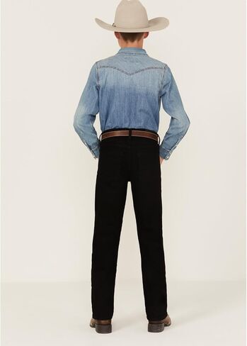 بنطال جينز Cody James للأولاد Night Rider Slim Bootcut مريح من الدنيم المطاطي - CBHO24J3-BIG-BLK 16 REG أسود in Saudi Arabia
