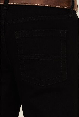بنطال جينز Cody James للأولاد Night Rider Slim Bootcut مريح من الدنيم المطاطي - CBHO24J3-BIG-BLK 16 REG أسود in Saudi Arabia