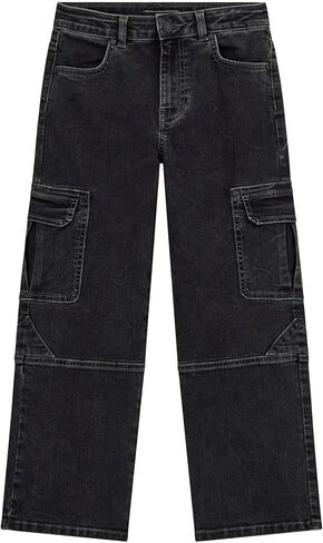 GUESS Boys' Black Stretch Denim Cargo Oversize in Saudi Arabia