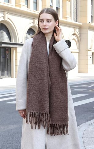 Wander Agio Unisex Scarves Pure Cozy Winter Warm Wrap Ribbed Shawl for Men Women Fall Soft Textured Fashion Solid Scarf in Saudi Arabia