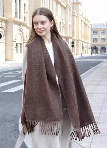 Wander Agio Unisex Scarves Pure Cozy Winter Warm Wrap Ribbed Shawl for Men Women Fall Soft Textured Fashion Solid Scarf in Saudi Arabia