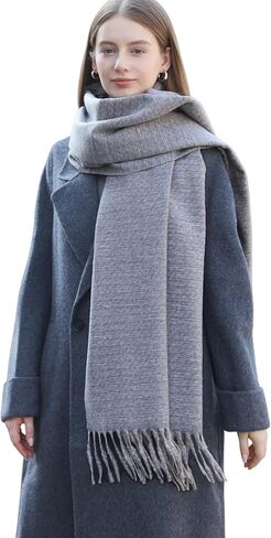 Wander Agio Unisex Scarves Pure Cozy Winter Warm Wrap Ribbed Shawl for Men Women Fall Soft Textured Fashion Solid Scarf in Saudi Arabia