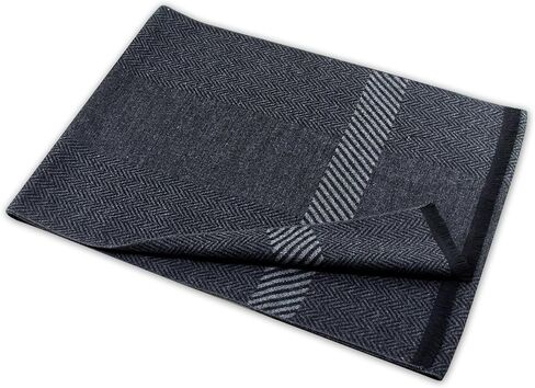 Men's Cashmere Feel Winter Scarf - Soft Warm Knit Scaries Classic Solid Color Scarf for Cold Weather Business Casual in Saudi Arabia