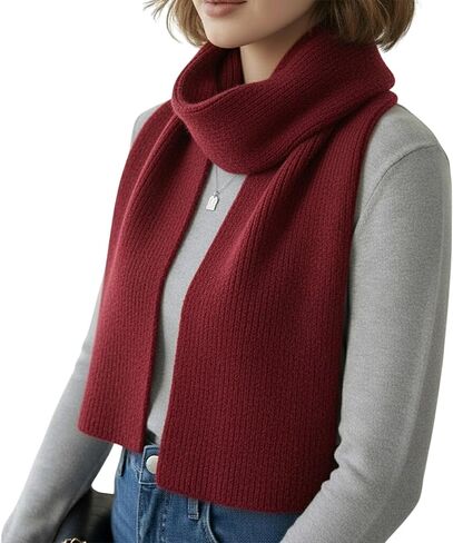 Knit Scarf Classic Ribbed Design, Soft & Warm Winter Scarf for Everyday Wear, Gift for the Holiday Seasons in Saudi Arabia