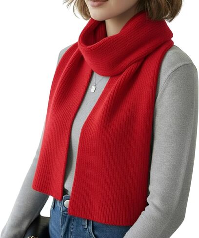 Knit Scarf Classic Ribbed Design, Soft & Warm Winter Scarf for Everyday Wear, Gift for the Holiday Seasons in Saudi Arabia