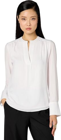Calvin Klein Womens Sleeveless Collared Twist Front Blouse in Saudi Arabia