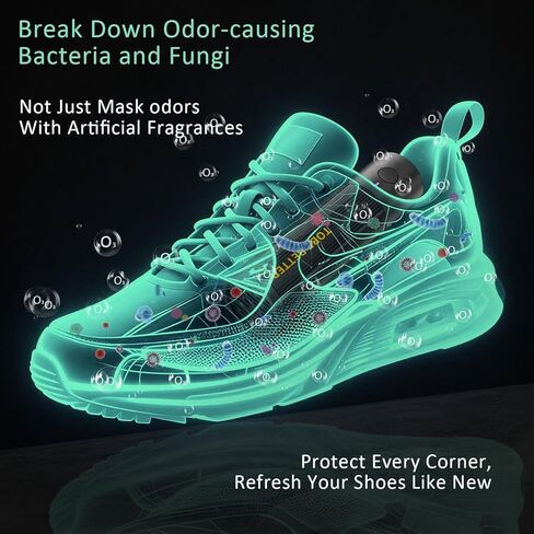 Shoe Deodorizer Rechargeable Ozone Tech Eliminates Odors in All Footwear, Auto Shut-Off Durable Freshener in Kuwait