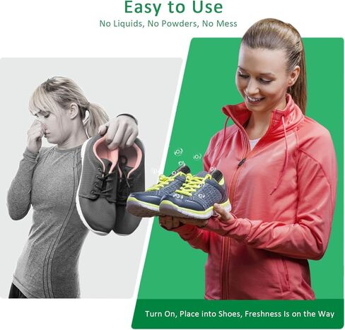 Shoe Deodorizer Rechargeable Ozone Tech Eliminates Odors in All Footwear, Auto Shut-Off Durable Freshener in Kuwait