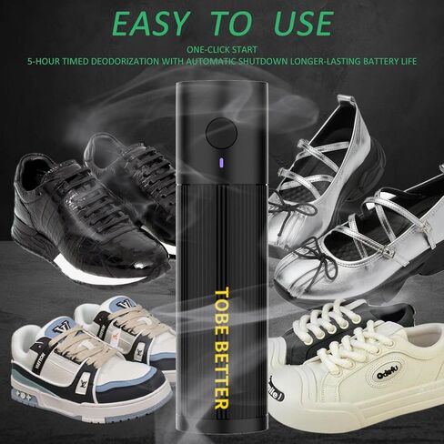 Shoe Deodorizer Rechargeable Ozone Tech Eliminates Odors in All Footwear, Auto Shut-Off Durable Freshener in Kuwait