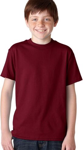 Hanes Boys' ComfortBlend EcoSmart Crewneck_Maroon_L in Saudi Arabia