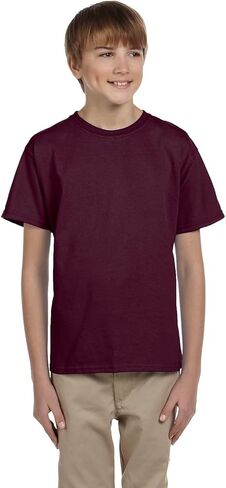 Hanes Boys' ComfortBlend EcoSmart Crewneck_Maroon_L in Saudi Arabia