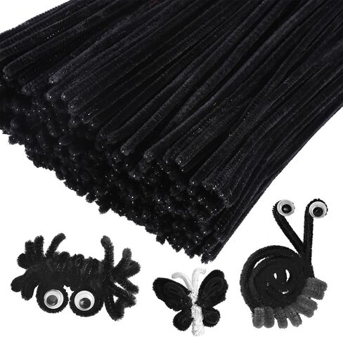 Pipe Cleaners Craft, 200PCS Moss Green Chenille Stems, Thick Pipe Cleaners Bulk for Kids Arts and Crafts Projects Making, Christmas Decorations(6 mm x 12 Inch) in Kuwait