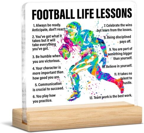 هدايا المصارعة للرجال، هدايا تحفيزية للمصارعين، دروس الحياة في المصارعة، لافتة من الأكريليك مع حامل خشبي لديكور المنزل والمكتب in Kuwait