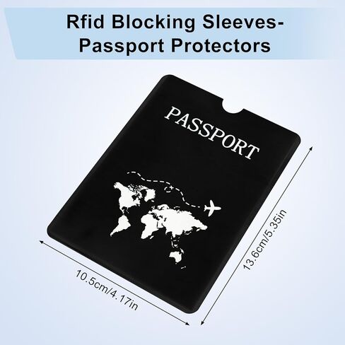 RFID Blocking Sleeves Set of 24, 20 Credit Card Protector Sleeves & 4 Protective Passport Holder for travel Women Men, Colorful, Slim, Waterproof in Saudi Arabia