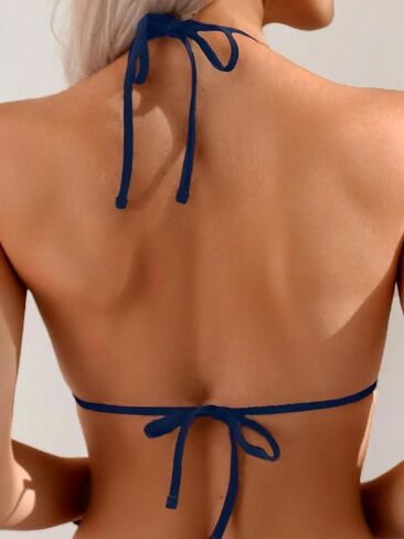 Women's Casual Backless Halter One-Piece Swimsuit Sexy Cutout Monokini for Beach Vacation in Saudi Arabia