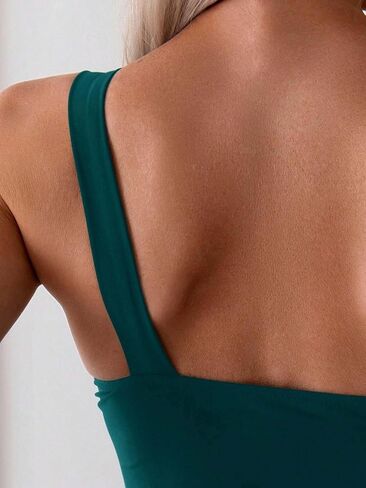 Women's Sleeveless Ruched High Stretch One-Piece Swimsuit Monokini for Beach & Vacation in Saudi Arabia