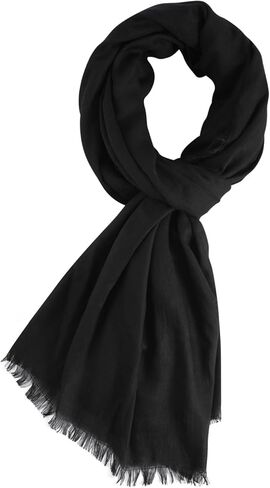 GERINLY Solid Color Cotton Blend Scarf for Men, Extra Long Wide Scarves Man Shawl, Rectangle Large Head Scarf Wrap in Saudi Arabia