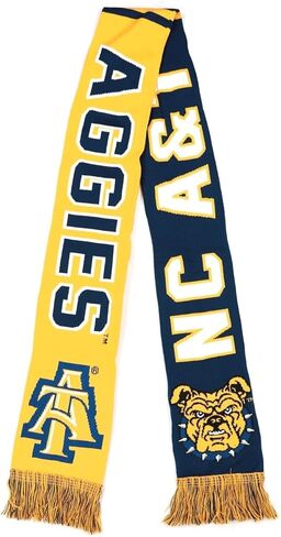 Big Boy North Carolina A&T Aggies S9 Scarf [Navy Blue - 80" x 7"] - ID#71444 in Saudi Arabia