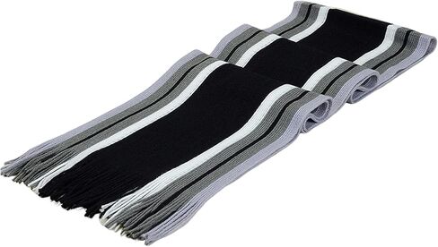 Knitted Scarf Winter Warm Soft Striped Shawl Wrap Tassel Fashion Accessories in Saudi Arabia