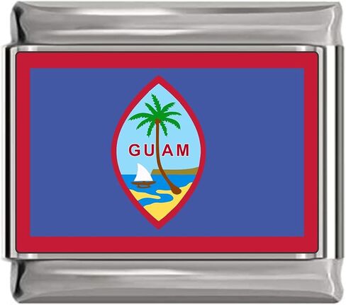NewCharms Guam Flag Italian Charm in Saudi Arabia