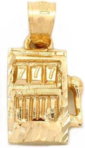 Slot Machine Charm 14k Gold 13.5mm in Saudi Arabia