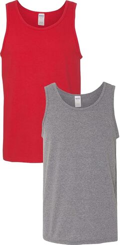Gildan Adult 6.1 oz 100% Cotton Tank Top in Navy - XX-Large in Saudi Arabia