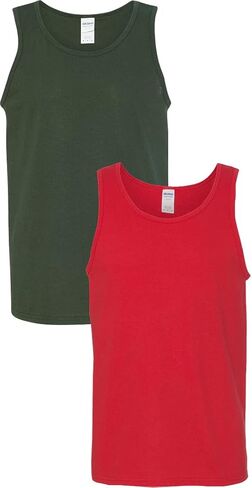 Gildan Adult 6.1 oz 100% Cotton Tank Top in Navy - XX-Large in Saudi Arabia