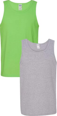Gildan Adult 6.1 oz 100% Cotton Tank Top in Navy - XX-Large in Saudi Arabia