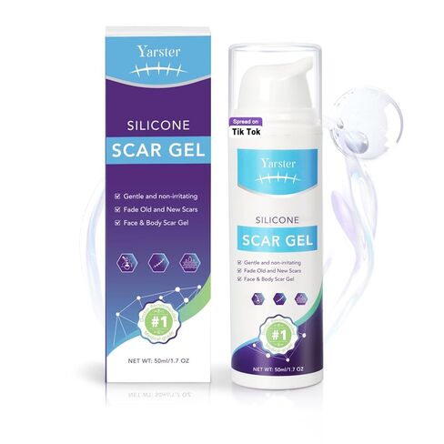 Silicone Scar Gel Scar Cream, Treats Old and New Scars, Stretch Marks Removal Formula Helps from Surgical, Burns, Acne Scar Treatment with Advanced Scar Gel, 1.7 oz (50ml) in Saudi Arabia