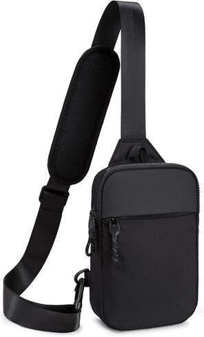 Mini Sling Bag for Men Women, RFID Blocking Crossbody Backpack Casual Utility Chest Phone Bag for Travel Workout in Saudi Arabia