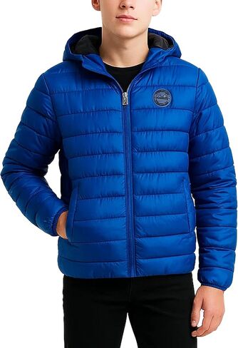 سترة منتفخة للأولاد من iXtreme - سترة منفوخة بسحاب كامل للأولاد - سترات شتوية مريحة للأولاد (4-18) in Kuwait