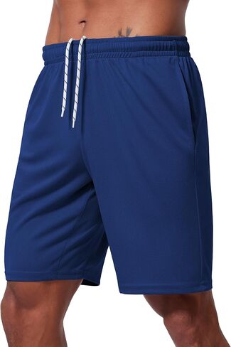 Men's Athletic Shorts 9 Inch Inseam - Quick Dry Mesh Basketball Shorts Men, Lightweight Mens Gym Running Shorts in Saudi Arabia