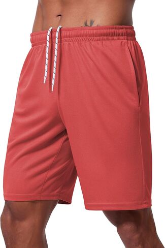 Men's Athletic Shorts 9 Inch Inseam - Quick Dry Mesh Basketball Shorts Men, Lightweight Mens Gym Running Shorts in Saudi Arabia