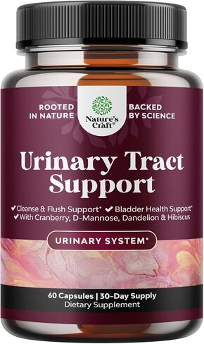D Mannose Capsules for Urinary Tract Health - High Potency D-Mannose with Cranberry Juice Powder & Dandelion for Urinary Tract Health for Women Fast Acting Super Concentrated Cranberry - 90 Capsules in Saudi Arabia