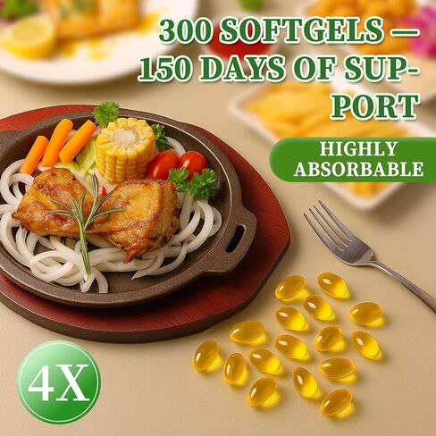 Oil of Oregano Softgels, 300 Count, Non-GMO | 2 in 1 Formulated with 4X Strength Carvacro | Black Seed Oil l & Thymoquinone | Plant Based in Saudi Arabia