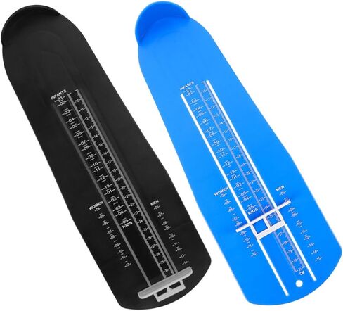 BESPORTBLE 2pcs Adult Foot Measurement Device US Shoe Gauge Plastic Foot Measuring Ruler for Accurate Shoe Measurement Easy Portable in Saudi Arabia