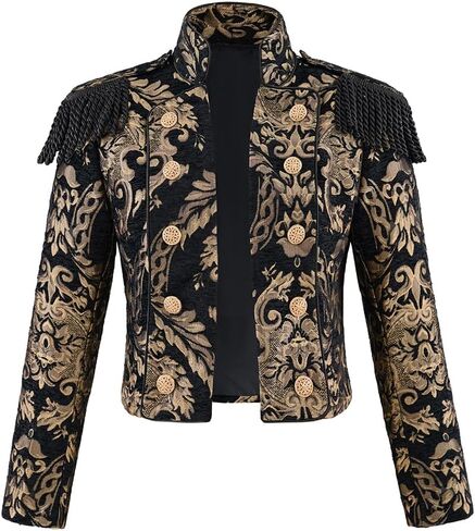 سترة نسائية مزدوجة الصدر بتصميم فيكتوري Steampunk سترة Steampunk سترة عسكرية قصيرة معطف Ringmaster in Kuwait