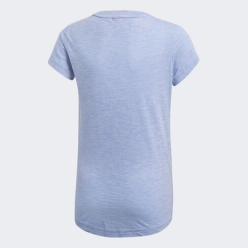 تي شيرت adidas Big Girls Youth (7-14) ID الفائزين بأكمام قصيرة، Lucky Blue/True Pink Medium 10-12 in Kuwait