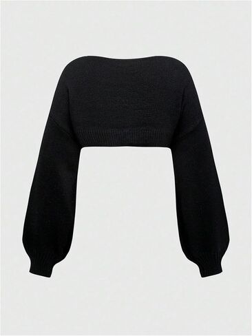 SHENHE Women's Plus Size Floral Embroidered Shrug Cardigan Open Front Bolero Crop Sweater Boho Knit Top in Saudi Arabia