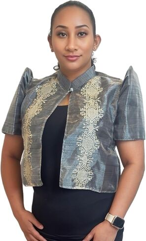 بوليرو فلبينية للنساء؛ سترة بوليرو أنيقة - اطلب المقاس الأمريكي in Kuwait